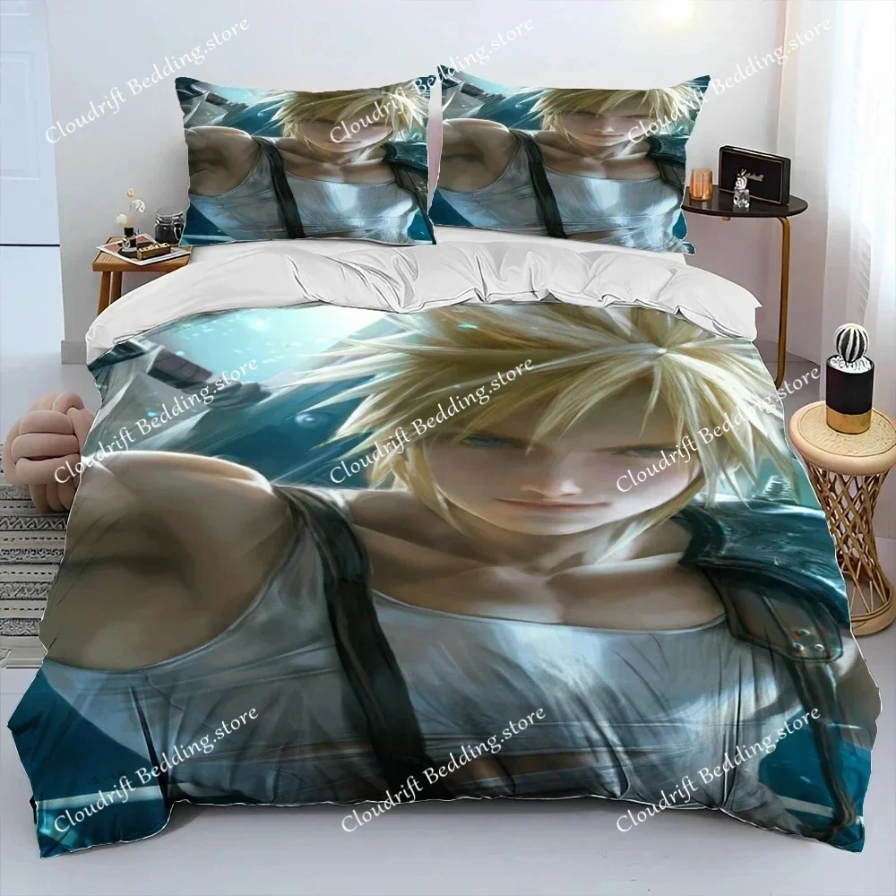 3D Print Final Fantasy Series Games Bedding Set Duvet Cover Bed Set Quilt Cover Pillowcase Comforter king Queen Size Boys Adult9
