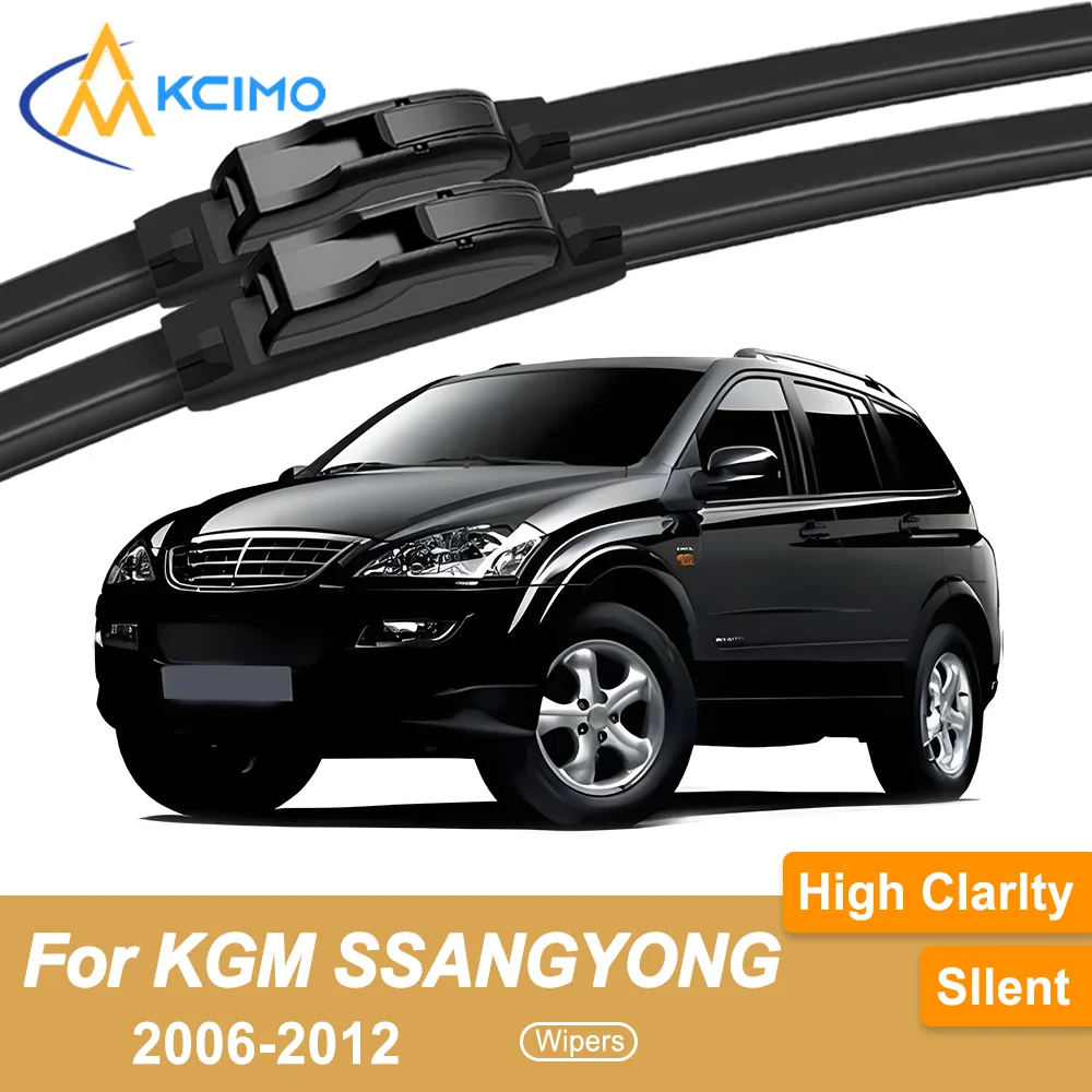 

2-Pack Superior Wiper Blades for KGM SSANGYONG Rexton 2006-2012 All-Season Durable Quiet Wiping Uninterrupted Visibility