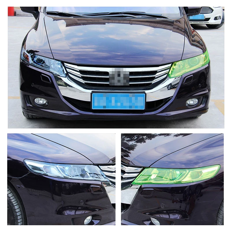 30 سنتيمتر x 60 سنتيمتر سيارة تينت الأزياء العلوي الضوء الخلفي الضباب ضوء الفينيل الدخان ورقة غشاء رقيقة ملصق غطاء سيارة التصميم سيارة ديكور لجميع السيارات #2