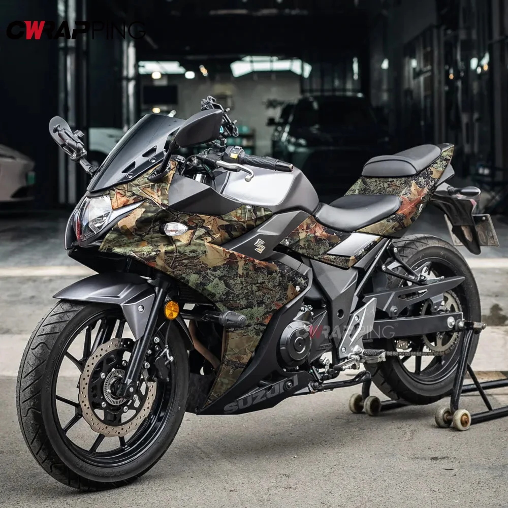 Automotive Vinyl Wrapping Foil Self-adhesive Stickers for Car Film Covering Leaf Camouflage Waterproof Car Styling and Trim Wrap