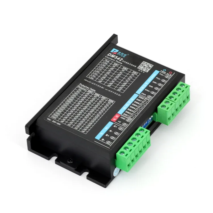 Upgraded DM542 Stepper Motor Driver, 2-Phase 4.2A Drive for 42/57 Stepper Motors, 2M542 Replacement