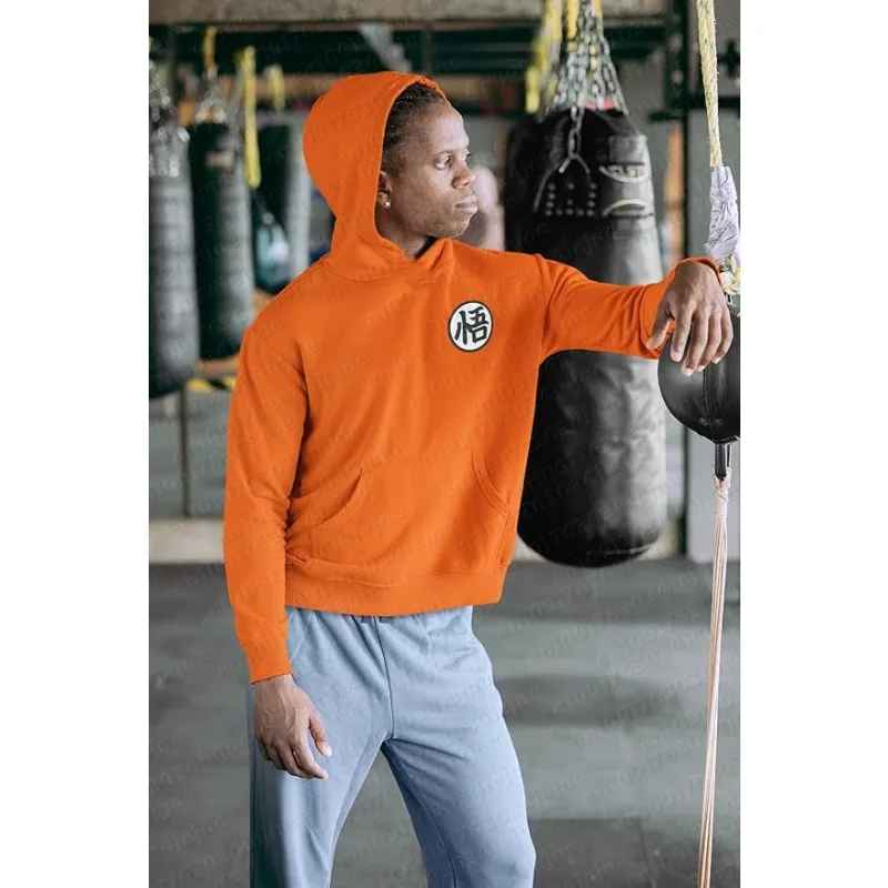 

Новая осенняя толстовка Dragon Ball Goku оверсайз в стиле аниме, винтажный пуловер унисекс, уличная повседневная куртка с капюшоном