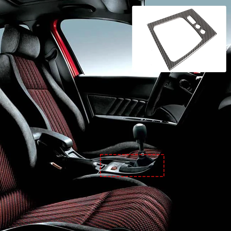 

For Alfa Romeo 159 2004-2011 Automotive Center Control Gearbox Decorative Frame Soft Carbon Fiber Automotive Modification Parts