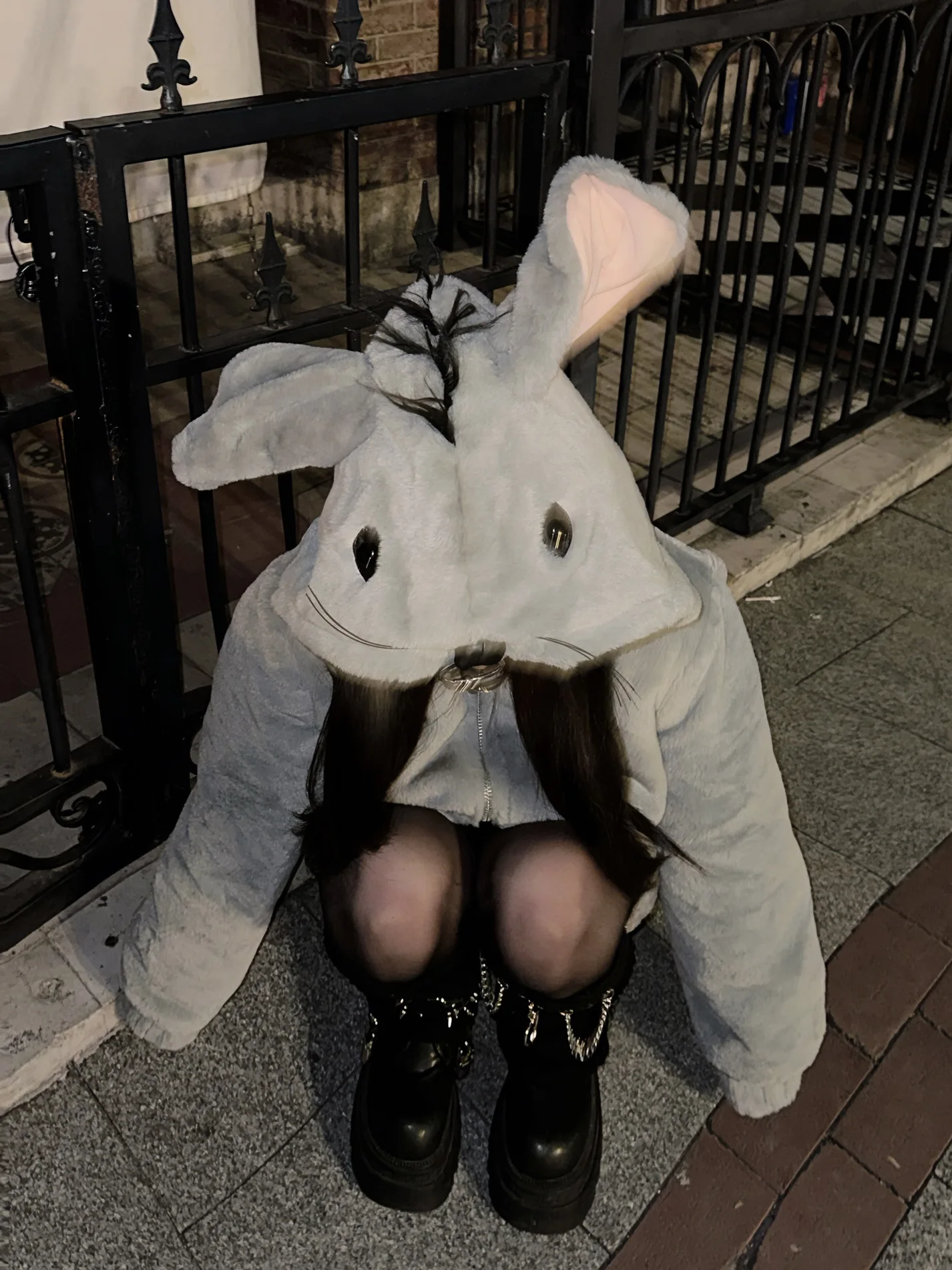 Punk Girls Sweet Cool Plush Jacket Halloween American Fashion Y2K 