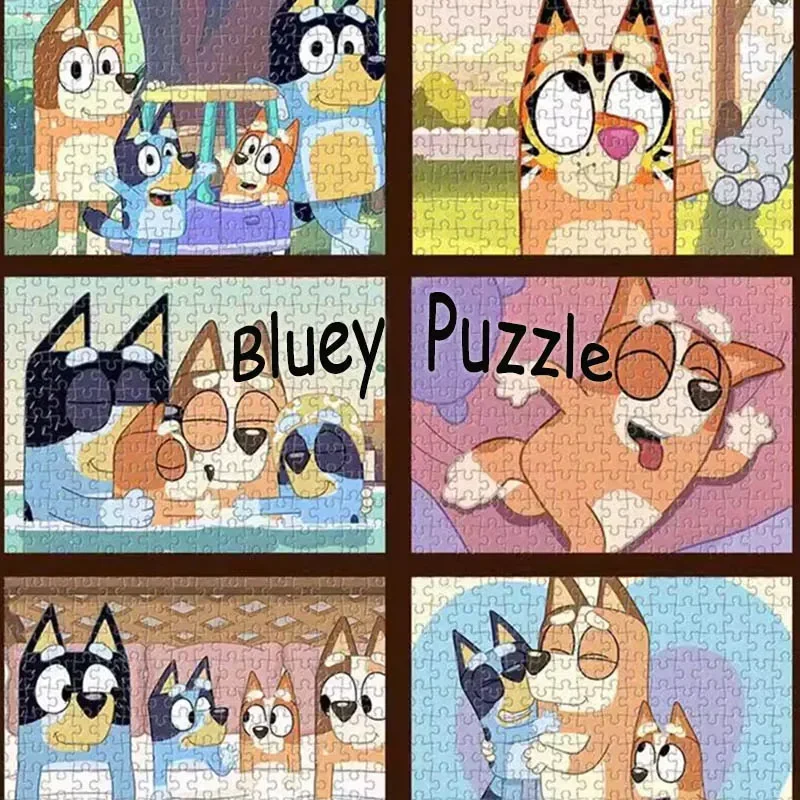 

Bluey Toys Cartoon Anime Puzzle Holiday Gift Educational Toy Boxed Puzzle 1000 Pieces Suitable For Adults Children Moose Gifts