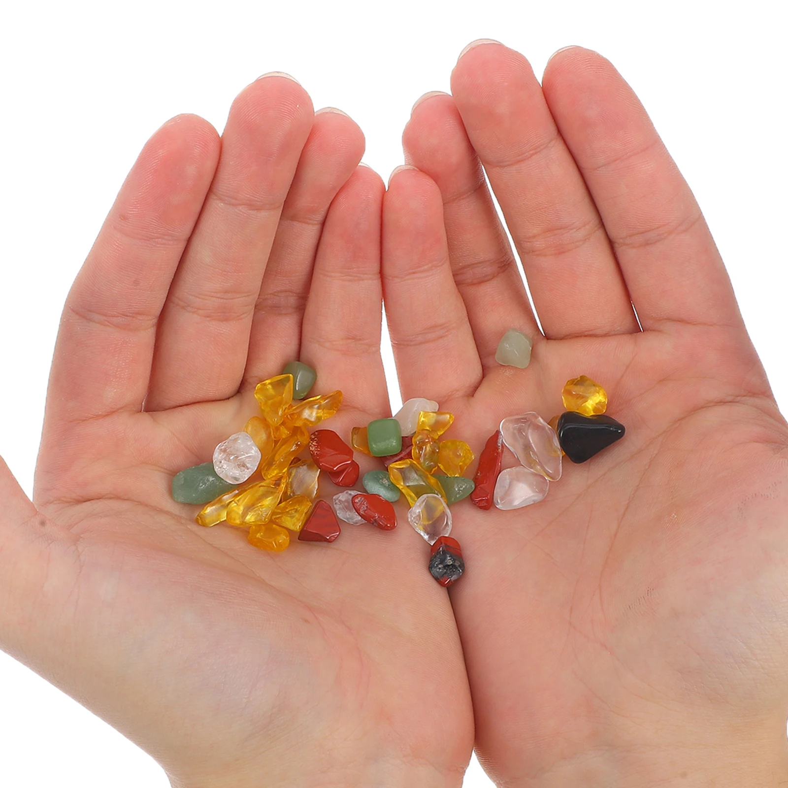 

1 set Natural Crystal Gravel Stones For Aquarium Fish Tank Landscaping Decorative Pebbles Multi-Function Ornaments Stone Safe