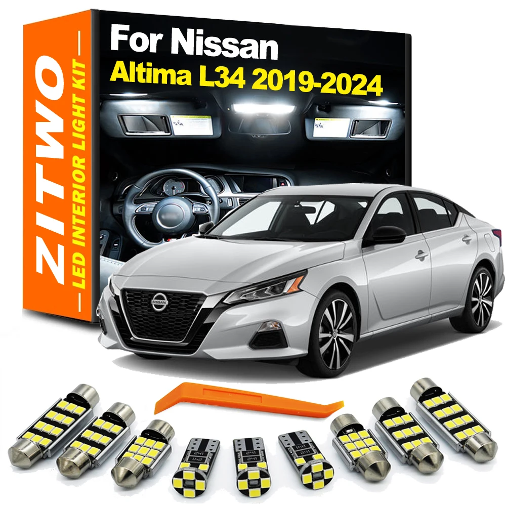 

13 шт., автомобильные купольные лампы для Nissan Altima L34 2019 2020 2021 2022 2023 2024