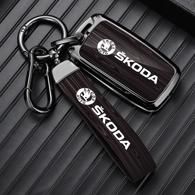 Car Folding Remote Key Fob Case Cover Protector Holder Shell For Skoda Octavia A5 A7 Fabia Superb Kodiaq Keychain Accessories