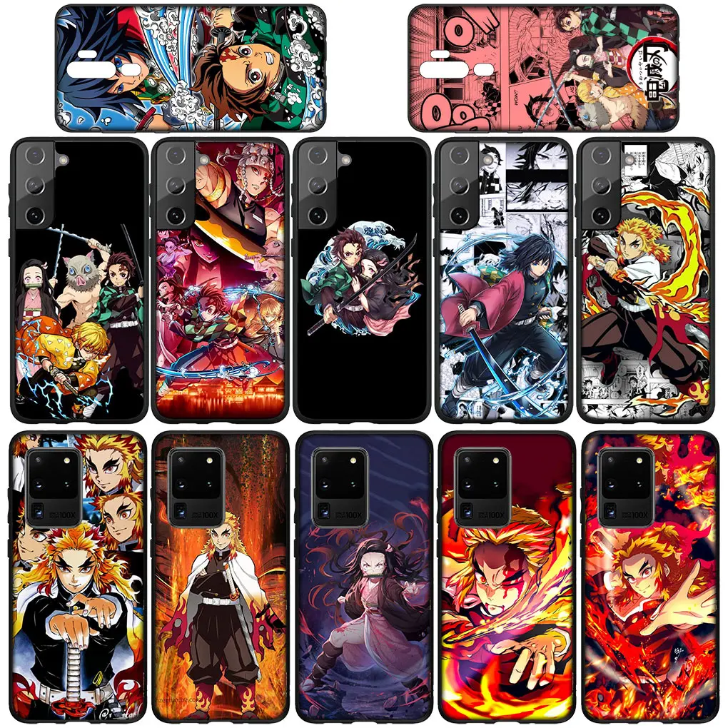 Kyoujurou Demon Slayer Tanjirou Nezuko Phone Casing for Samsung Galaxy A10 A20 A53 A30 A31 A32 A50 A51 A52 A12 A33 Cover Case