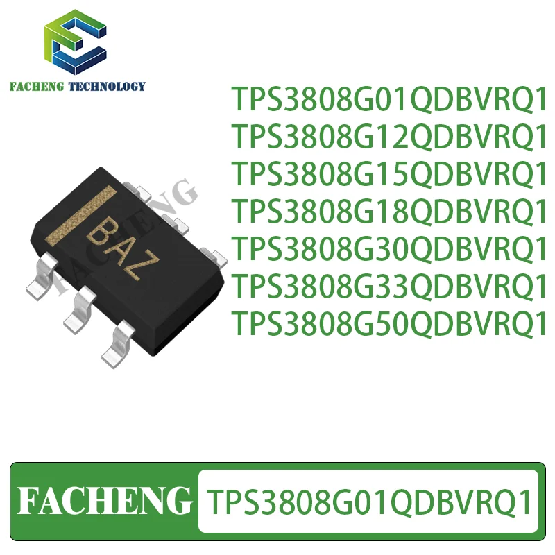 TPS3808G01QDBVRQ1 TPS3808G12QDBVRQ1 15 18 30 33 TPS3808G50QDBVRQ1 SOT23-6 Monitoring And Reset Chip