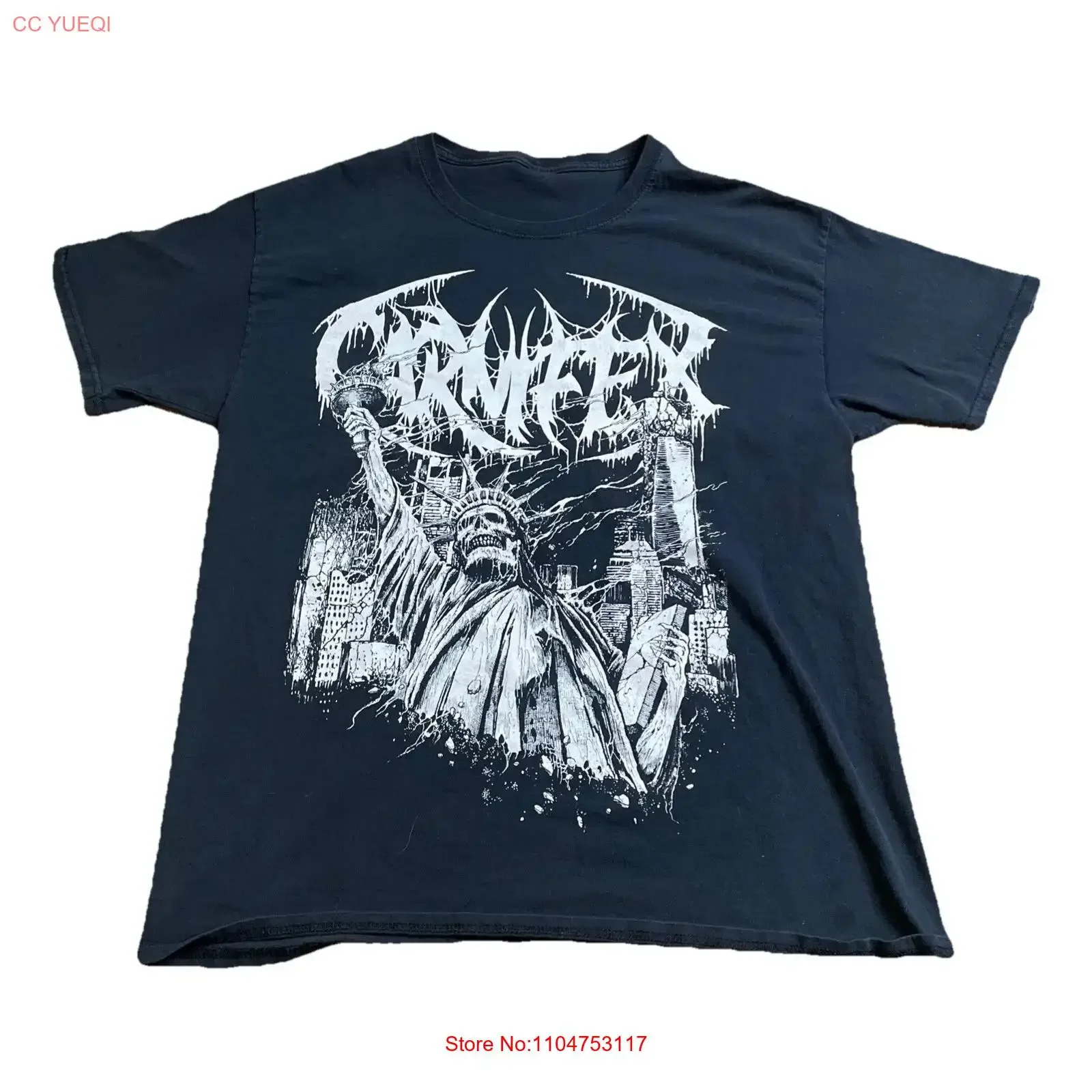 Carnifex Band Album Music Vtg Heavy Cotton Black All Size T Shirt IN854 vintage Washed homme Unisex Top For Everyday Wear