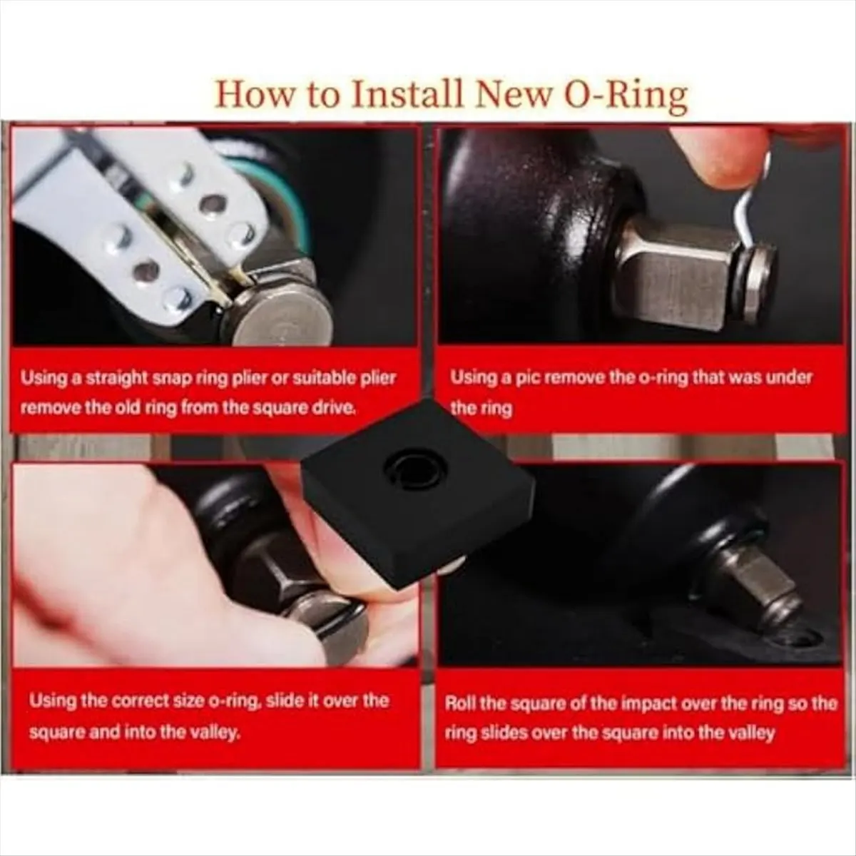 A1775FHOT](12+12Set) 1/2inch and 3/8inch Lmpact Retaining Ring Clip Friction Ring,Retainer Lmpact Lock Ring Anvil Install Too
