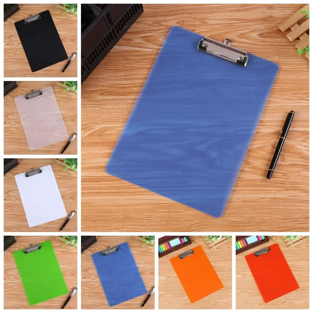 With Low Profile Gold Clip A4 Writing Clipboard Document Folder Writing Tablet A4 Paper Organizer Writing Sheet Pad Writing Pad