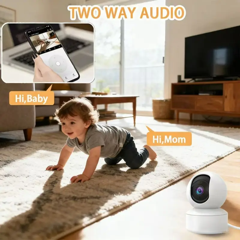 5MP Smart Mini WiFi IP Camera Indoor Wireless Home Security AI Human Detect CCTV Surveillance Camera Baby Monitor - 6