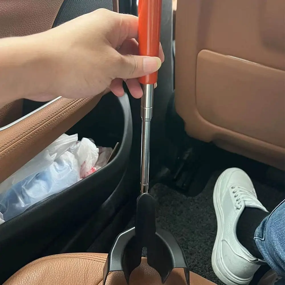 Long Handle Shoe Horn Adjustable Durable Telescopic Shoehorn No Brace Without Bending Over Shoe Lifter