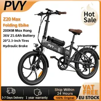 PVY Z20 MAX Electric Bike, 750W Motor, 36V 25.6Ah Dual Battery,20*2.3-inch Tires, 25km/h Speed, 200km Max Range, Hydraulic Brake