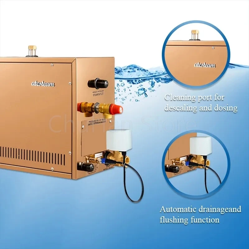 3KW Automatic stainless steel Steam Generator Household Steaming Sauna Room Steam Bath Machine For Spa Room Digital Controller