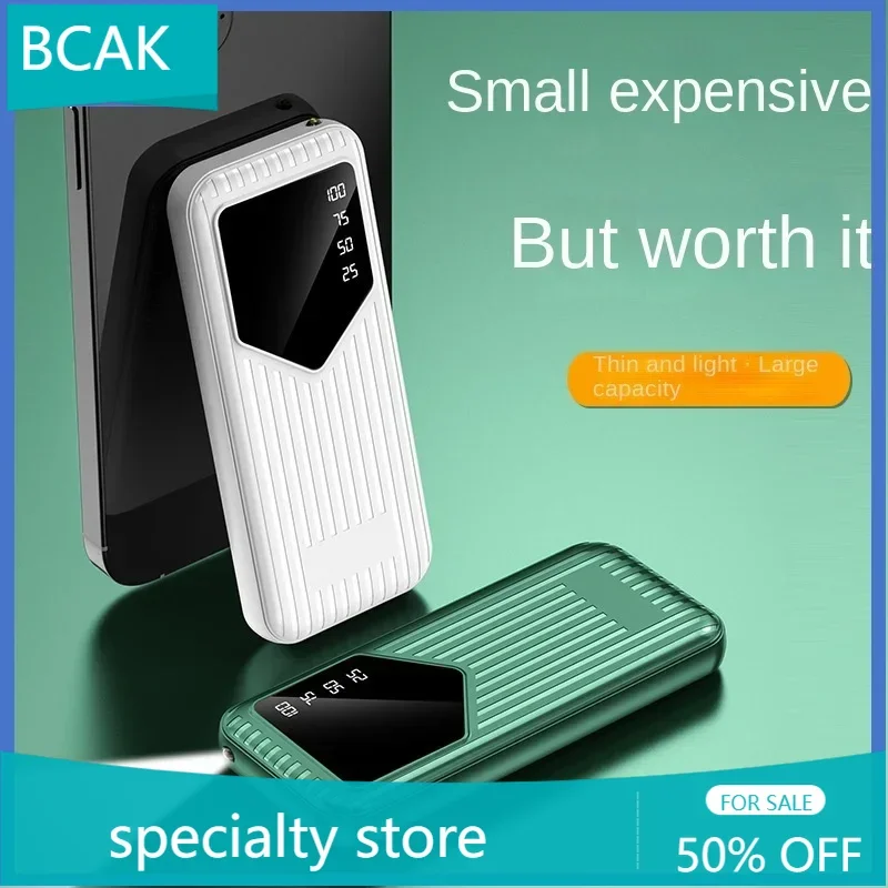 BCAK Specialty Store 10000Mah Light and Fast Charging 20000mah Mini Large Capacity Mobile Power Bank Fast Charging Mobile Phones