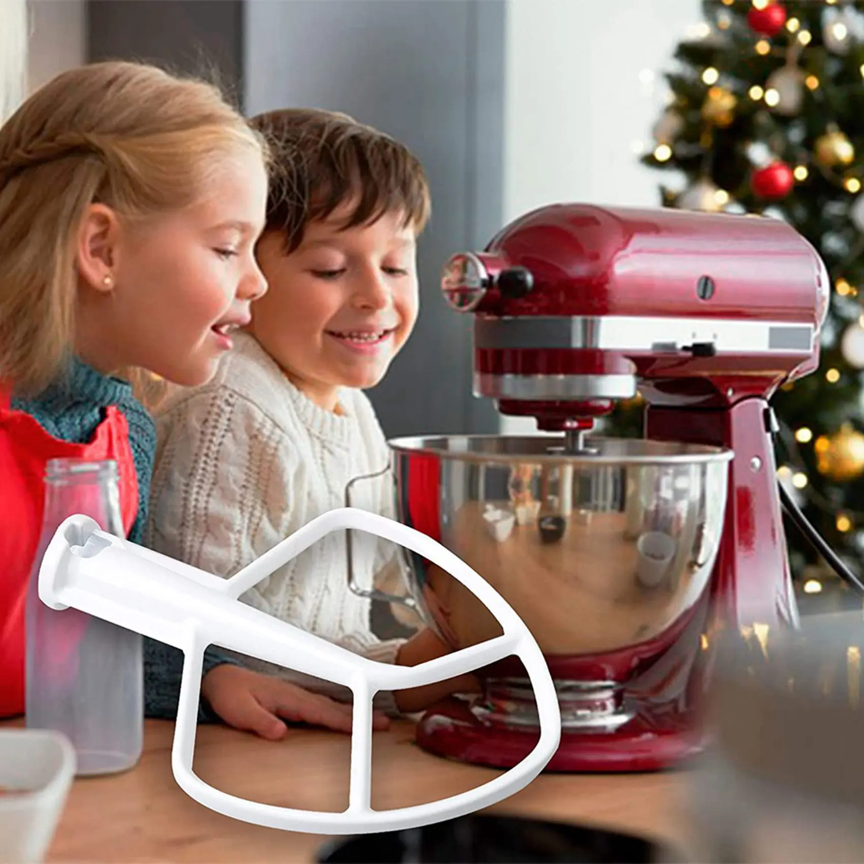 A52Q-2X K5AB K5SS خلاط المطبخ المعونة المغلفة مضرب مسطح، استبدال لخلاط كيتشن ايد W10807813، 9707670 الملحقات #3