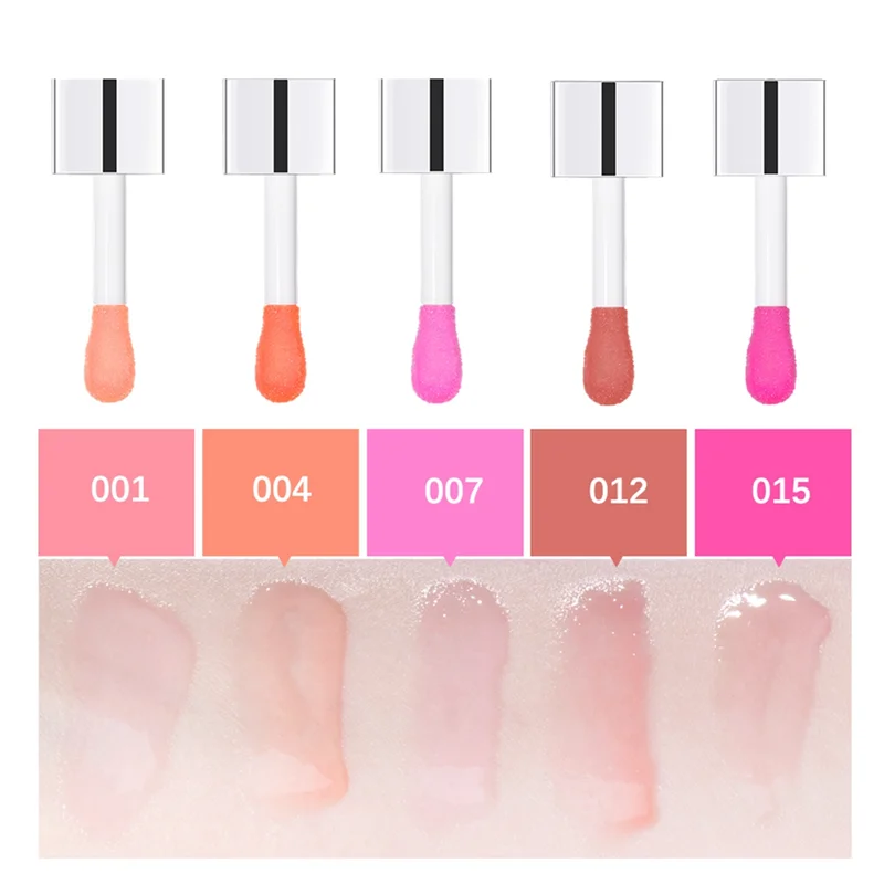 Crystal Jelly Moisturizing Lip Oil Plumping Lip Gloss Makeup Sexy Plump Lip Glow Oil Tinted Lip Plumper 6Ml 012