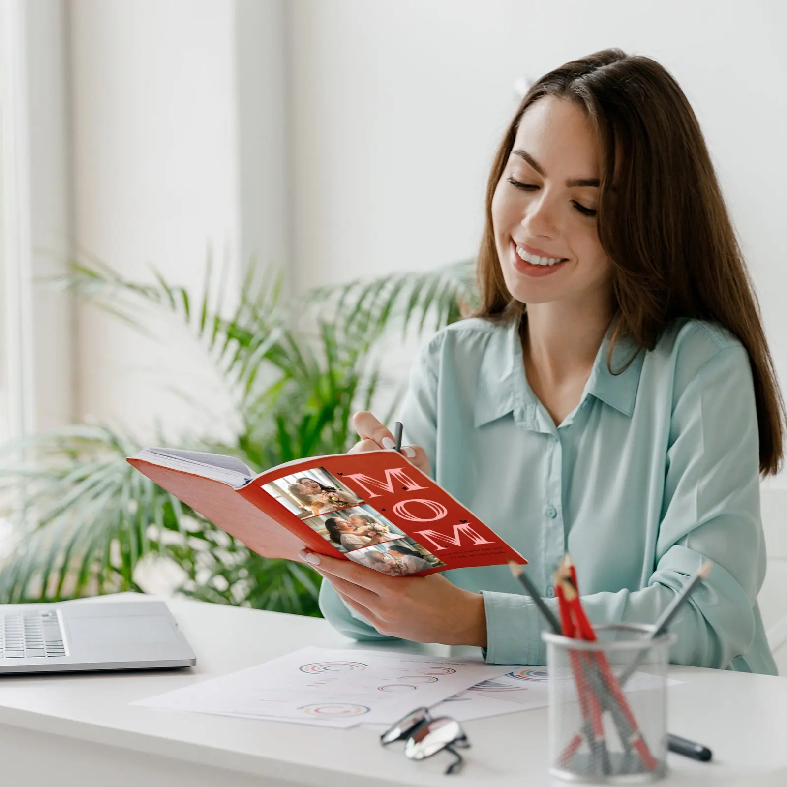 Journal en cuir personnalisé pour la fête des mères, carnet Keepplex, cadeaux créatifs pour la colonne vertébrale, fournitures de bureau