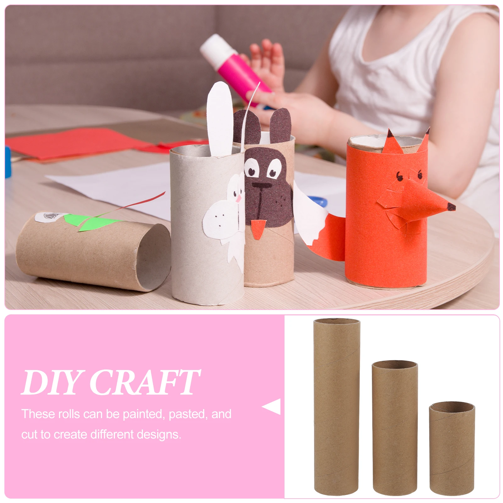 

18 Pcs Paper Tube Air Chime Cardboard Cylinder Thick Tubes Craft Painting Pvc for Kids Paperboard Travel Crafts Poster Mailer