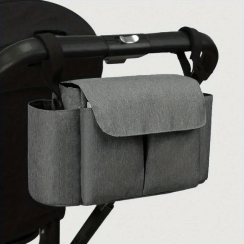 Large Capacity Stroller Storage Bag Convertible Shoulder Bag Crossbody Diaper Bags for Moms Baby Carriage Hanging Bag Accessory