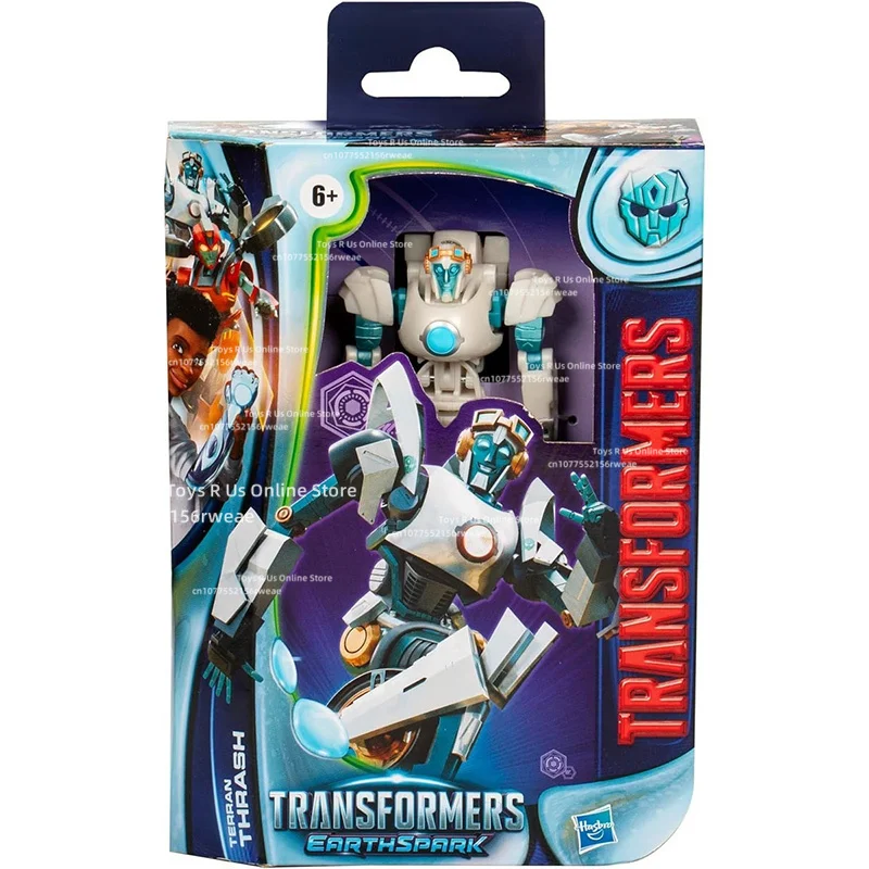 재고 있음 Hasbro Transformers Earth Spark Terran Thrash 디럭스 클래스 애니메이션 오리지널 액션 피규어 모델 키트 장난감 선물 컬렉션