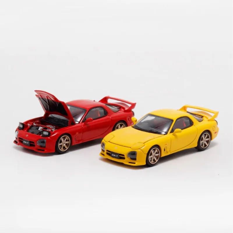 

Масштаб 1:64 RX7 RX-7 FD3S A Spec с открытой крышкой, имитация сплава, модель автомобиля, статический дисплей, коллекционный подарок, игрушка, сувенирное украшение