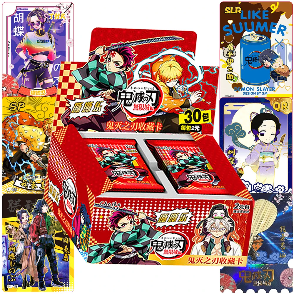 

Demon Slayer Collection Card Iguro Obanai Kochou Shinobu Creative Stamp Series Card Fan Collection Anime Peripheral Table Toys