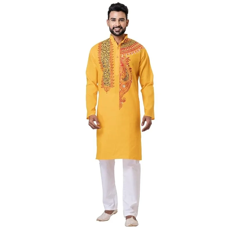 رداء رجالي مسلم بأكمام طويلة نمط عرقي 2025 بياقة واقفة ملابس عربية للرجال رداء إسلامي غير رسمي على الطراز الوطني #3