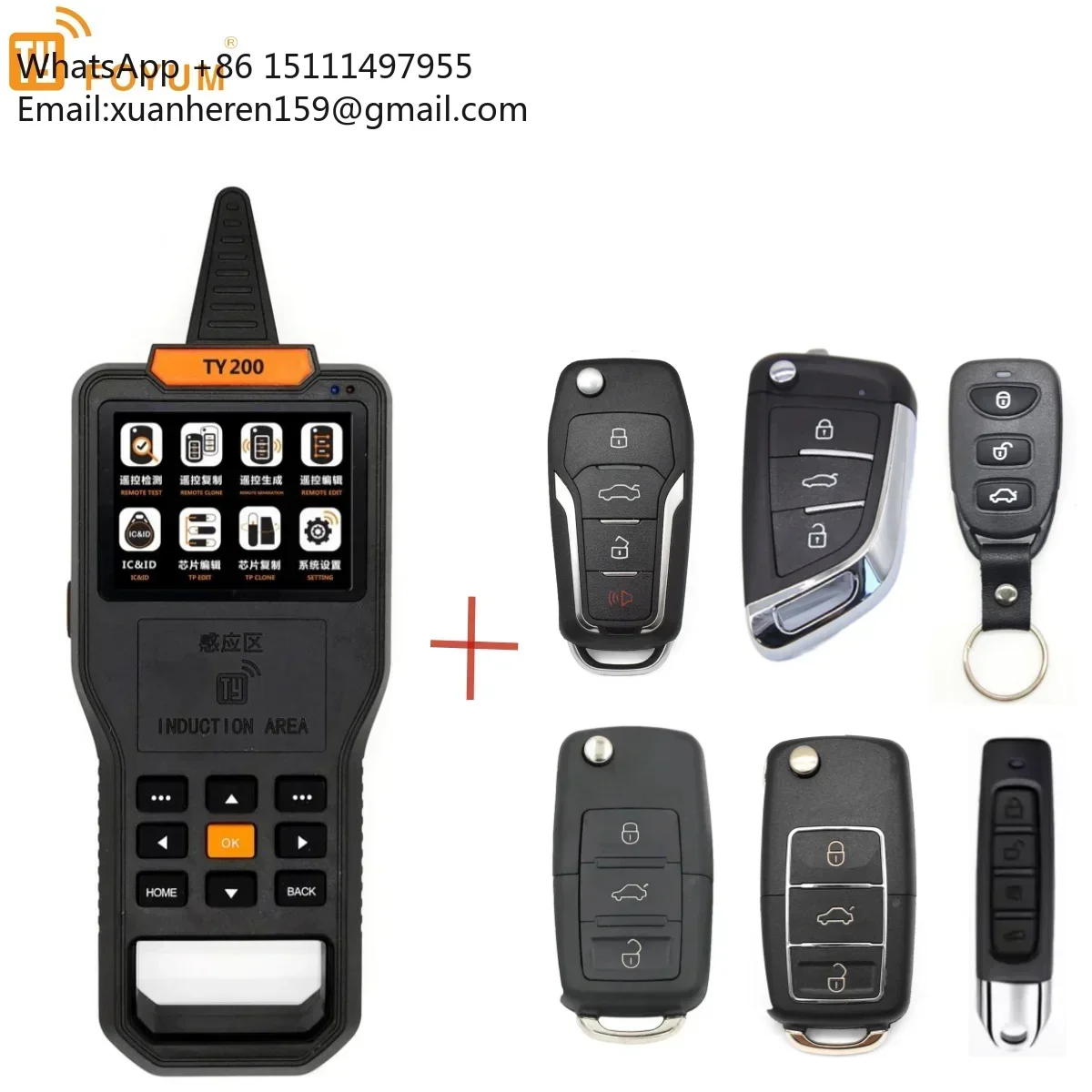Super Key Tools TY200 Multi Function  Locksmith Tool  Collector Remote Maker  Auto Key Programmer Machine +6 Remote Control