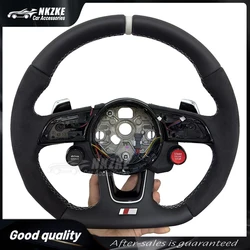 The Steering Wheel Is Suitable For Audi A3 8Y,2021-2023 Model And Is Made Of Alcantara Material Car Accessory