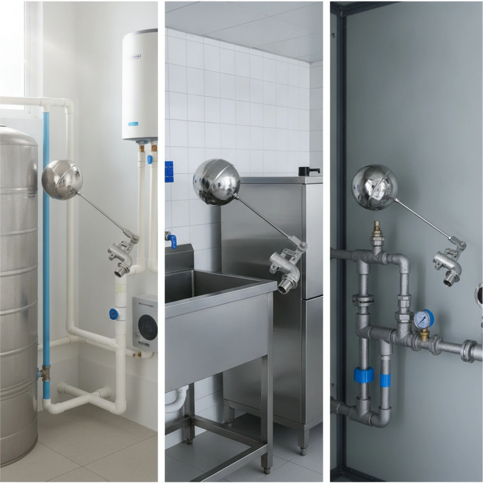 Stainless Steel Buoyant Valve Heavy Duty Buoyant Valve with Adjustable Elbow Long-Lasting for Plumbers, Water Tanks