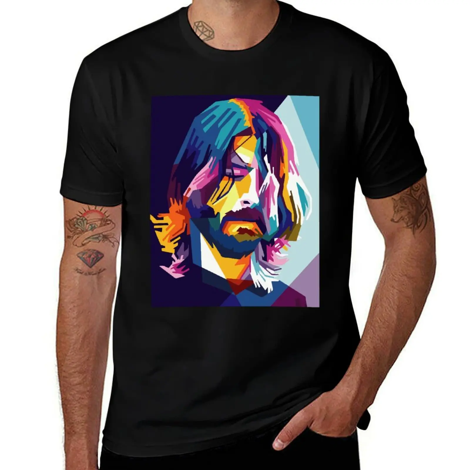 

t T-Shirt DAVE man black essential t-shirt shirt for plain GROHL package T-Shirt graphic cotton man t shirt