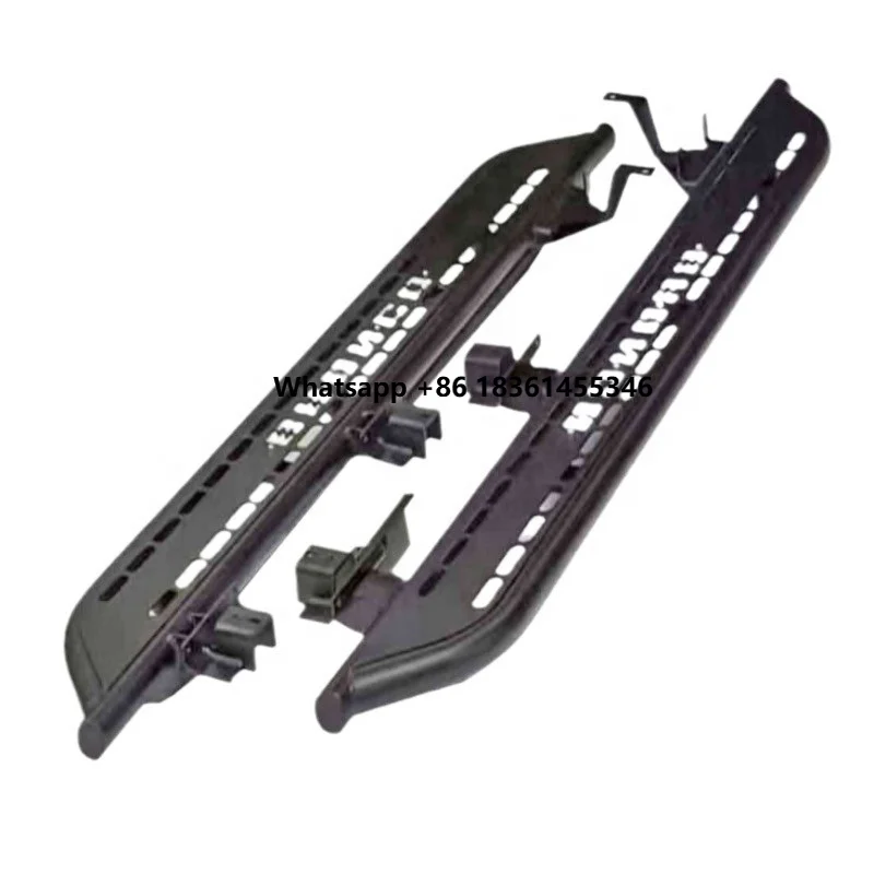

For Steel Aluminum Running Board 4-Door 3-Tube Solid Material Easy Install