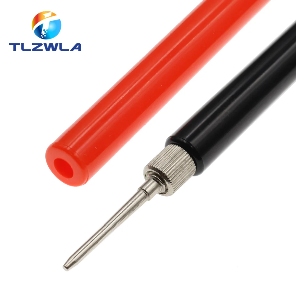 2PCS Insulated Test Meter Probe Insulated Test Probe Connector For Multimeter Stainless Steel Needle Test Leads Pin Needle 2.0mm