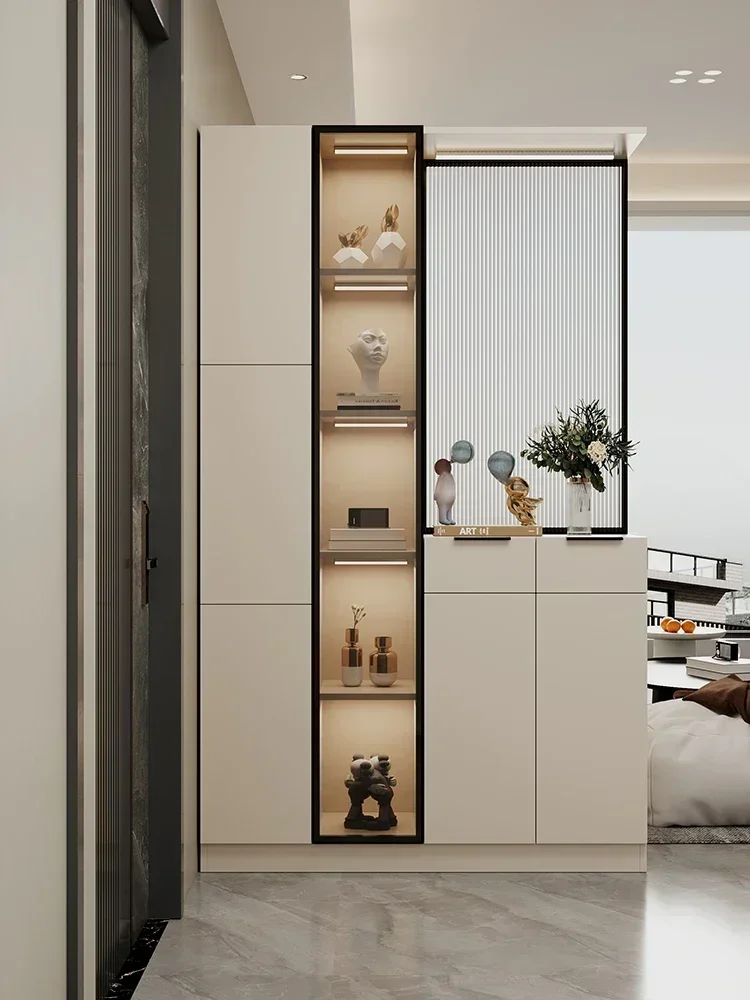 Living Room Partition Screens New Curio Cabinet Modern Minimalist Wine Cabinet Integrated Porch Cabinet