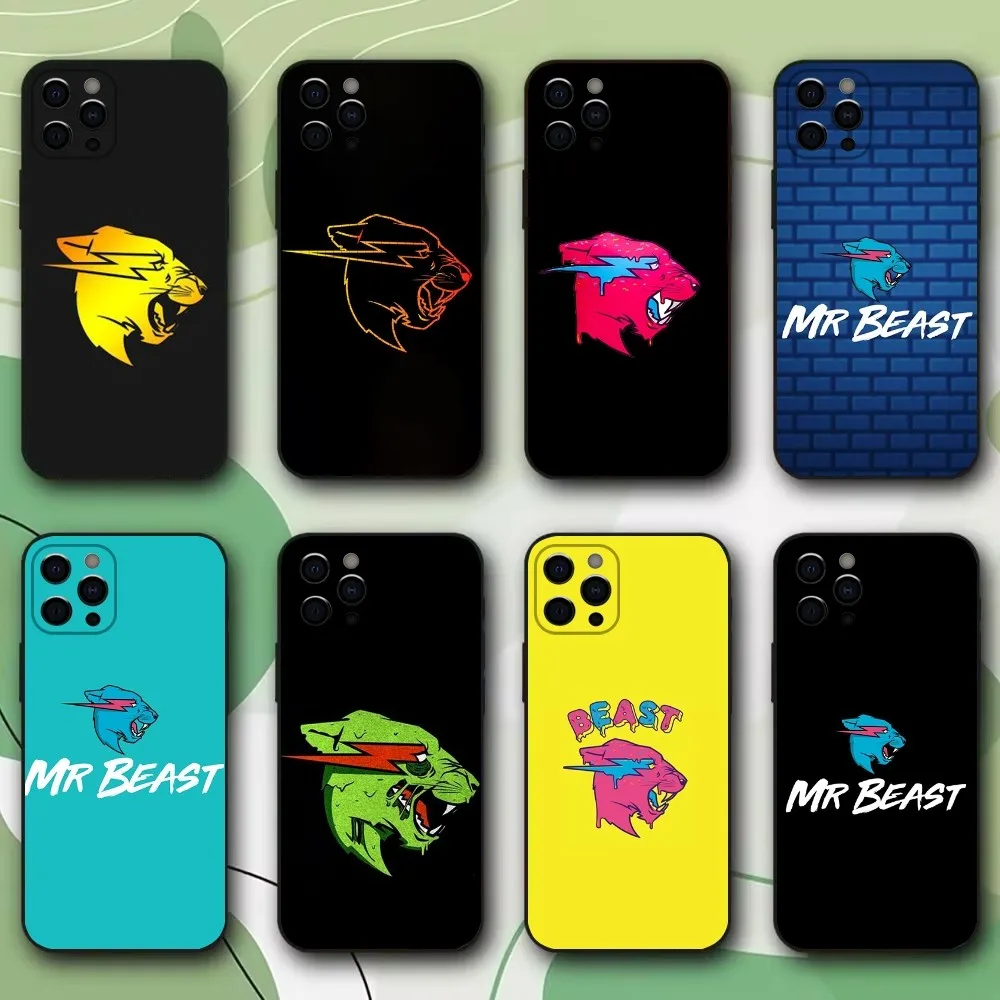 MR beast pictures Phone Case For iPhone 16,15,14,13,12,11,Pro,X,XS,Max,XR,Plus,Mini Soft Black Cover