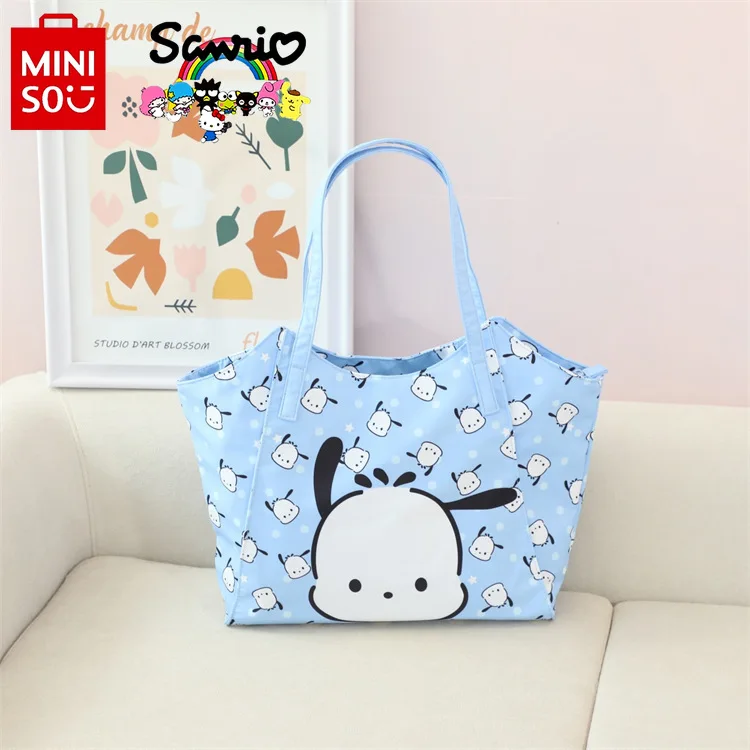 

MINISO New Women's Shoulder Bag Fashionable and High Quality Girls Water Carrying Bag Cartoon Large Capacity Women's Storage Bag