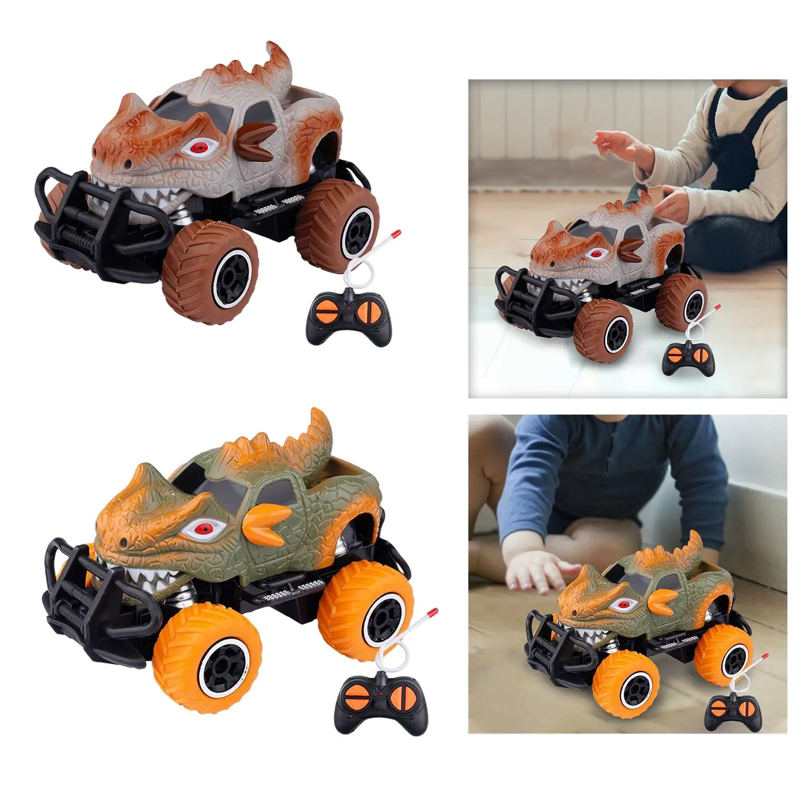 Cartoon Animals RC Cars Turn Left Turn Right with LED Light for Kids Holiday