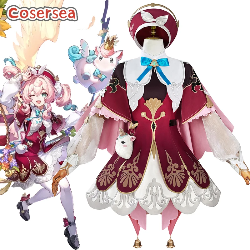 

Cosersea Hyacine Cosplay Costume Game Honkai: Star Rail Hyacine Role Play Halloween Women Dress Uniform Party Outfit Fullset