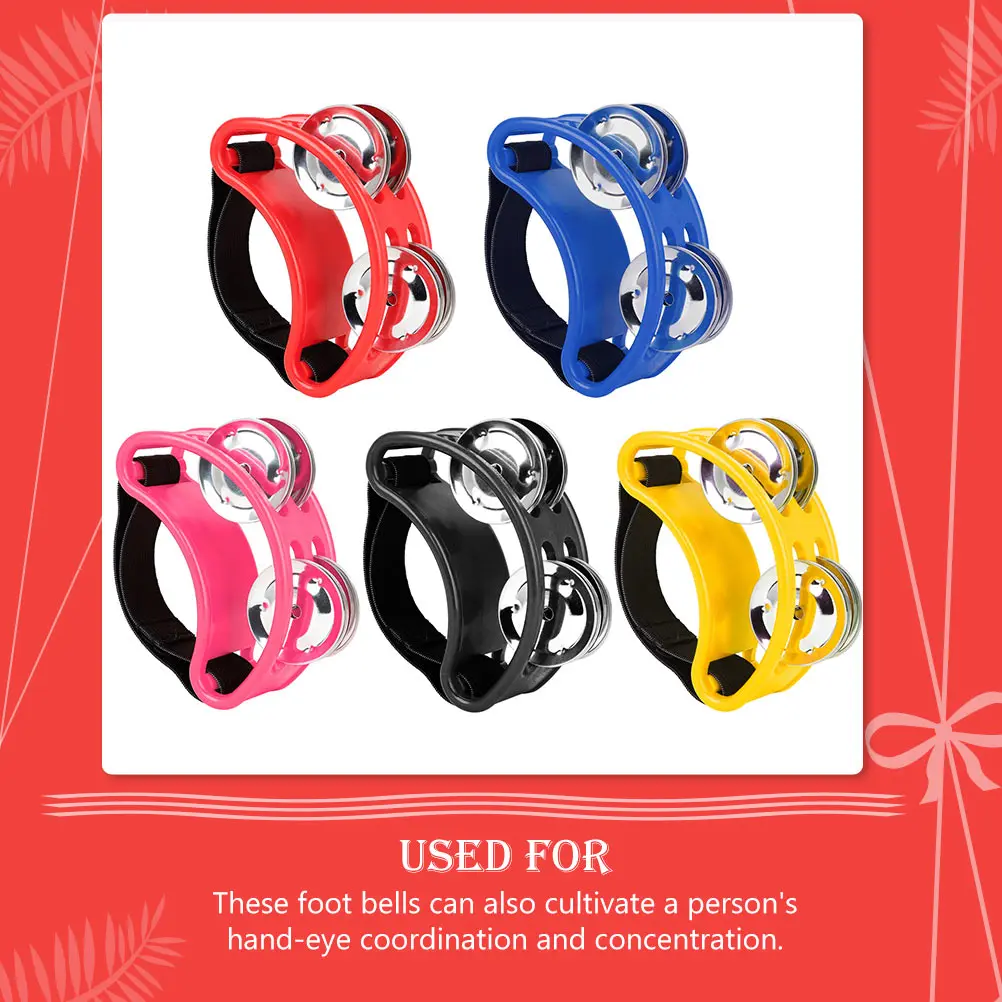 

Foot Tambourine Percussion Instrument Kids Music Education Tool Rhythm Training Shaking Bell Stage Performance Prop Musical