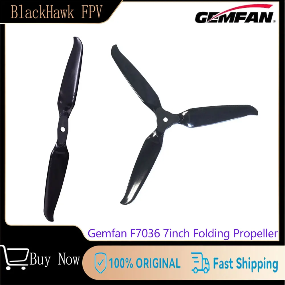 

2Pairs Gemfan F7036 7inch Folding Propeller 2-Blade / 3-Blade Glass Fiber Nylon for FPV 7inch Long Range Drones