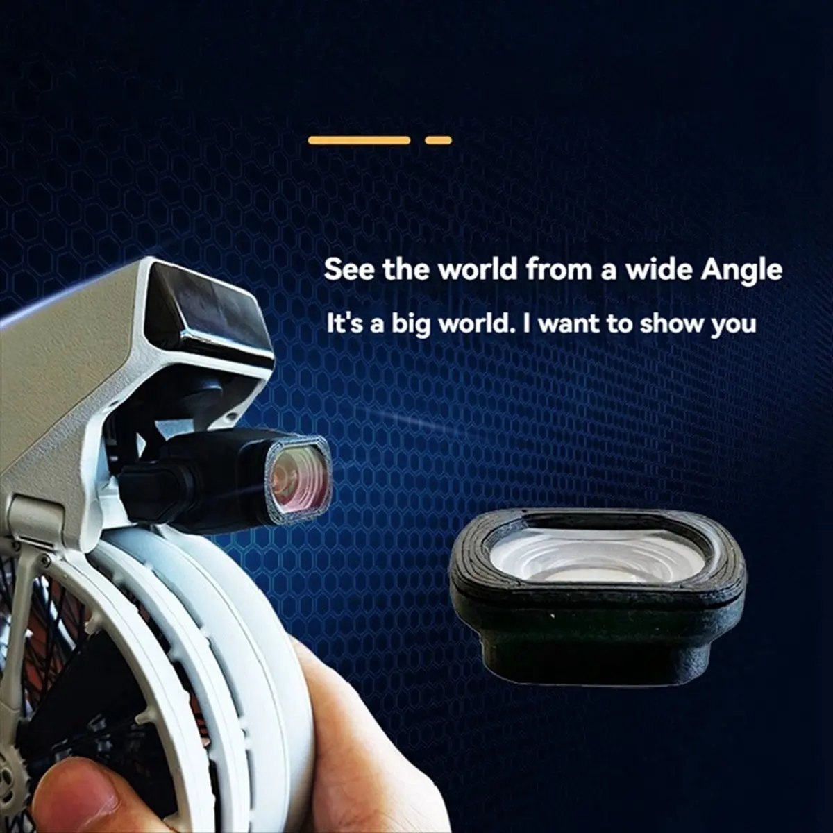 【Home-Accessories】Wide Angle Filter Frame for Flip 24mm Super Wide Angle One Second Lens Wide Angle Filter Photography Accessor