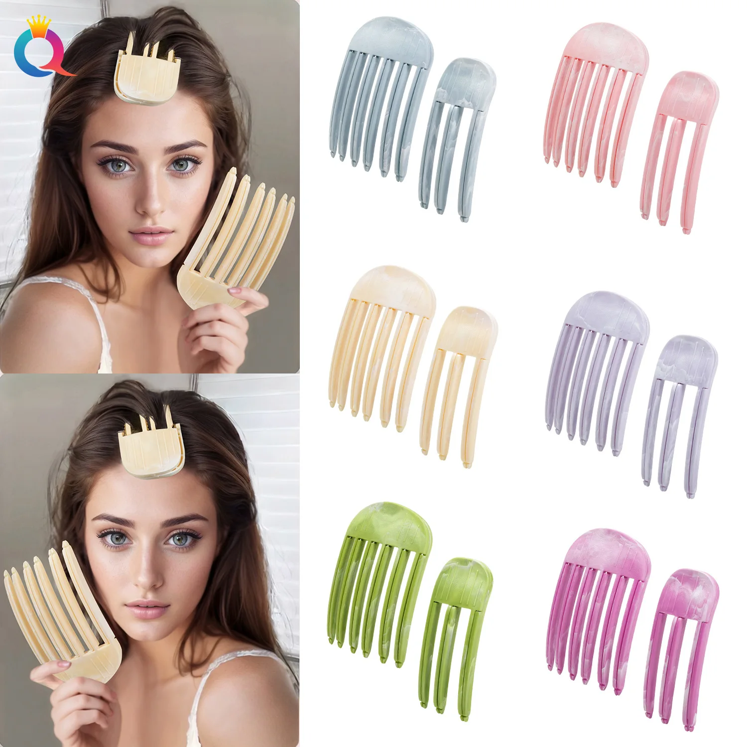Fluffy Hairpin Curling Bangs Clips Hair Roots Volumizing Hair Clips Women Curling Fixed Shape Clips Fashion Volume Hair Roller image 2