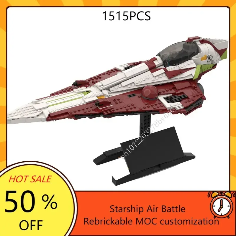 

Star Movie MOC-86201 UCS Obi-Wans Starfighter Space Wars MOC Building Block Set Assembly Model Puzzle Collection Bricks Toys