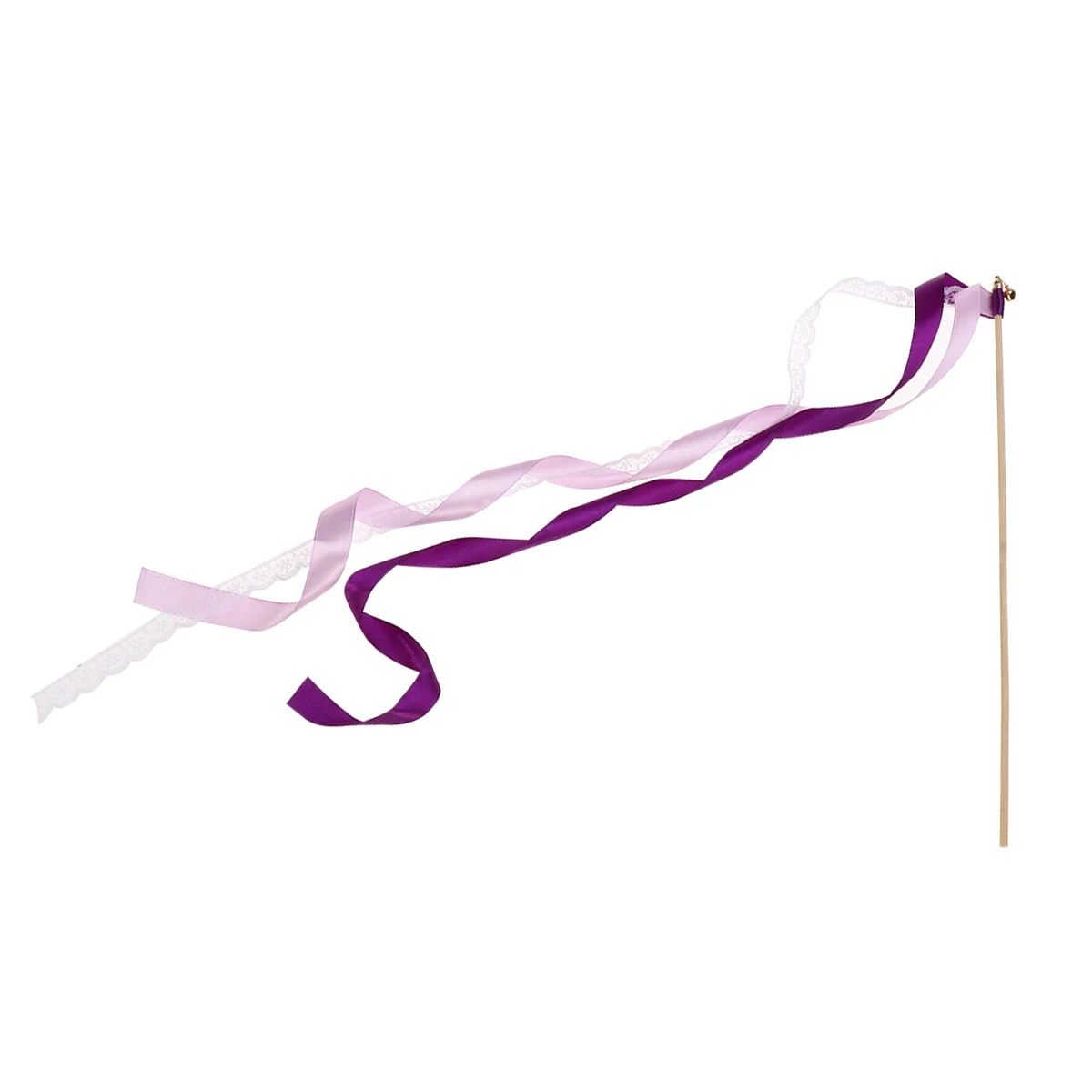 

10pcs Ribbon Rods Bright Colors Wedding Ceremony Reception Decorations Streamer Fairy Wand Party Holiday