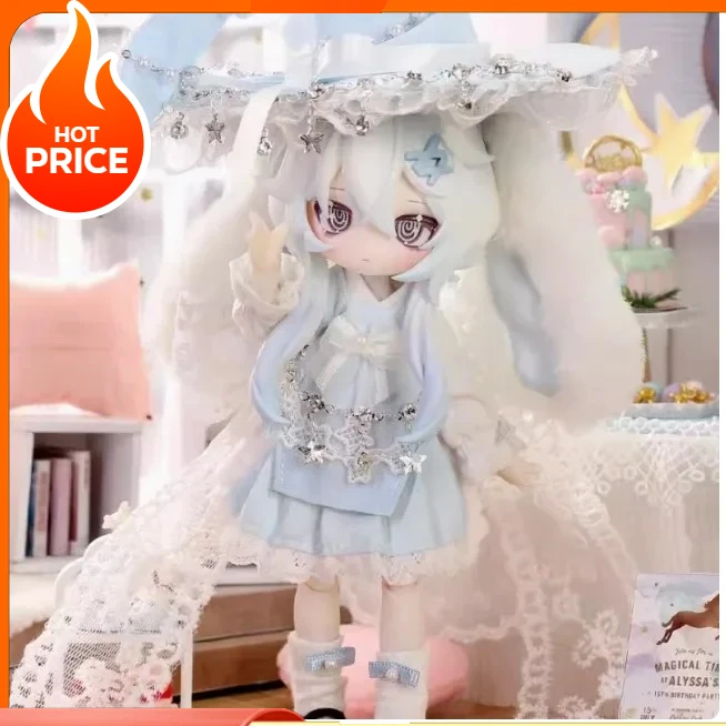 

Authentic Inedible Doll Jumping Moon Time Series Blind Box Toys Mystery Box 1/12 Bjd Blind Box Movable Kawaii Doll for Girls Toy