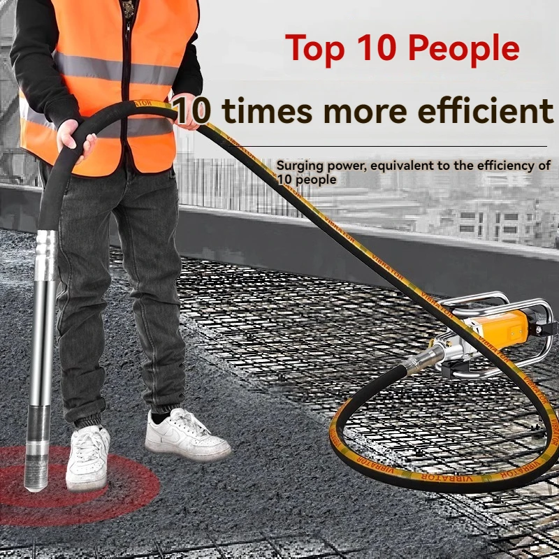 Vibratore per calcestruzzo a telaio monofase 220v da cantiere vibratore per cemento Plug-in ad alta frequenza con vibrazione